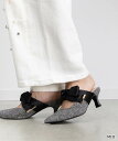 【20%OFF】【22.5cm〜25.5cm】RANDA/ランダ/ビッグサテンリボンミュール/PD35137/Y【25SS】▲△