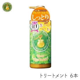 レイナチュラル ハニープラス モイストトリートメント 500ml 6個 コンディショナー ふんわり サラサラ ツヤ 艶 つや 保持 長持ち うるおい うるおう 広がらない 翌朝