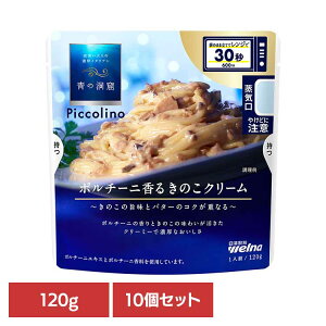 【10個セット】 パスタソース 青の洞窟 ポルチーニ 青の洞窟 Piccolino ポルチーニ香るきのこクリーム 青の洞窟 日清製粉ウェルナ 簡単 パスタ パスタソース レトルト 常温 インスタント スト
