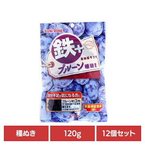 【12個】サンライズ 果樹園そだち 鉄+プルーン種ぬき120g 正栄食品 Shoei ドライフルーツ 国内製造 鉄 プルーン 種ぬき おやつ そのまま 個包装