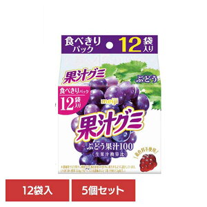 【5個】果汁グミ スマートパック ぶどう 12袋入 meiji お菓子 グミ 果汁グミ スマートパック ぶどう 個包装 スマート包装 子供 おやつ シェア 明治