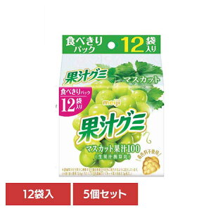【5個】果汁グミ スマートパック マスカット 12袋入 meiji お菓子 グミ 果汁グミ スマートパック マスカット 個包装 スマート包装 子供 おやつ シェア 明治