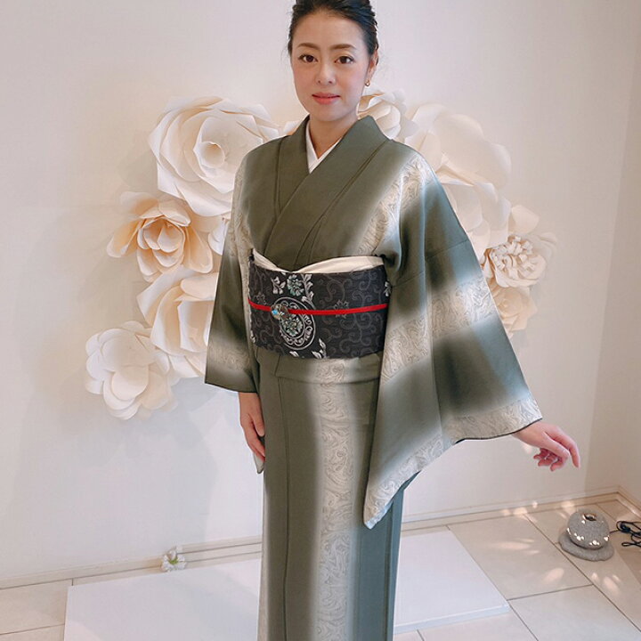 楽天市場】【中古】 小紋 リサイクル着物 身丈162cm 裄丈69.5cm 正絹 