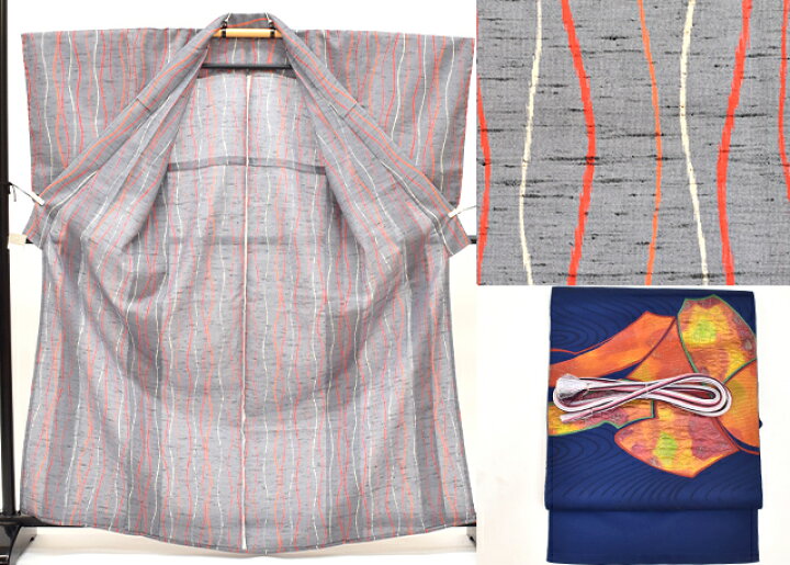 楽天市場】【中古】 リサイクル着物 ウール着物 セット 小紋 単衣  