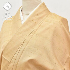 【中古】 リサイクル着物 身丈159cm 裄丈63.5cm リサイクル 紬 正絹 仕立て上がり リサイクル紬 女性 M M ベージュ色系 ぼかし文様 特品 [ 着物 中古 帯 リサイクル 振袖 浴衣 袴 和服 古着 ] pp0117b