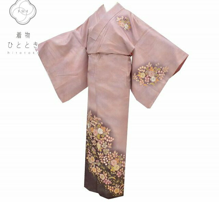 楽天市場】【中古】 訪問着 中古 身丈159cm 裄丈68.5cm 正絹 仕立て  