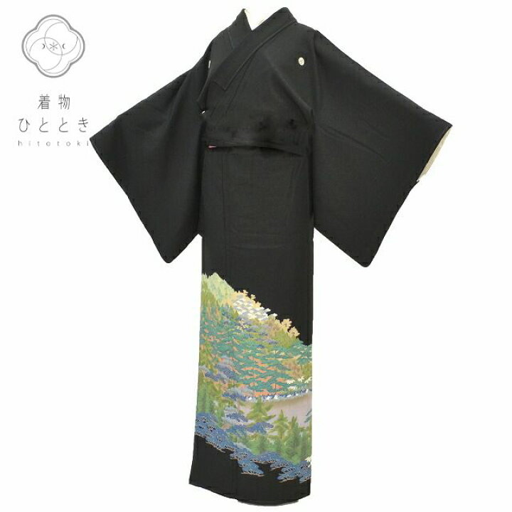 楽天市場】【中古】 リサイクル着物 身丈159.5cm 裄丈65.5cm 黒留袖  