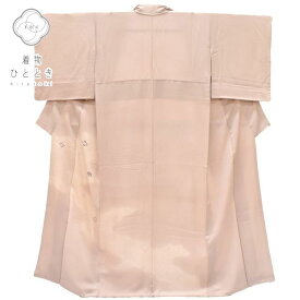 【中古】 リサイクル着物 身丈157cm 裄丈64.5cm 色留袖 正絹 仕立て上がり 結婚式 M ちょっとふくよかL 紫色系 青海波文様 特品 [ 着物 中古 帯 リサイクル 振袖 浴衣 袴 和服 古着 ] rr1973b