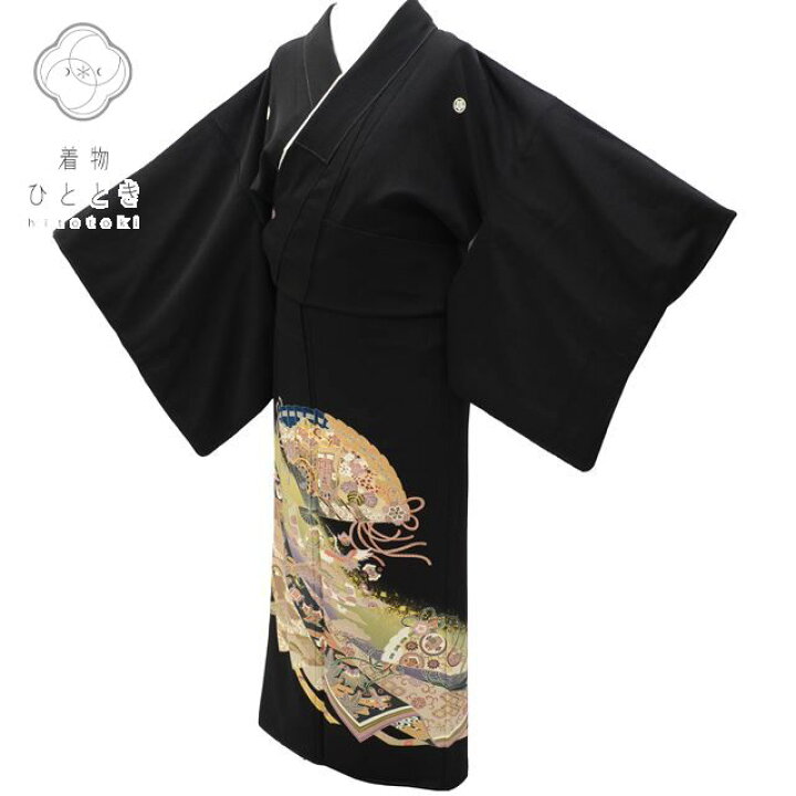楽天市場】【中古】 リサイクル着物 身丈160cm 裄丈66cm 黒留袖 正絹 
