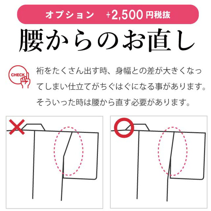 楽天市場】＼クーポン利用で10%OFF/裄 直し 筋消し込み お着物をあなた 