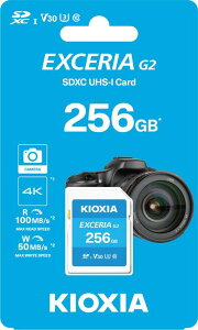 KIOXIA EXCERIA G2 SD�������[�J�[�h 256GB �ǂݎ�葬�x100MB/s �������ݑ��x50MB/s