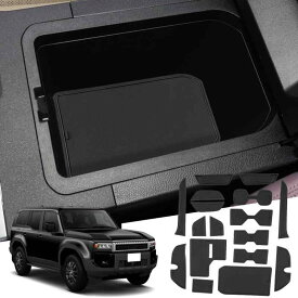 WEIPIN 2025 トヨタ ランクル250 専用 ラバーマット インテリアラバーマット 滑り止め 汚れ防止 ランドクルーザー250 耐久 ノイズ軽減 取付やすい ランクル250 カスタムパーツ アクセサリー - ブ