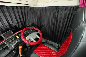 �g���b�N�p�J�[�e�� �됻 �����J�[�e�� �Ԏ�ʉ����J�[�e�� 1���Ռ�/��R���H(��2400×�c850mm/���E�Z�b�g ���[�J�[�ʃ����i�[/�t�b�N32����) 17����p �u���b�N MKC-HI2-BK