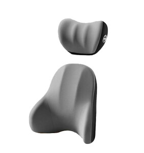車ヘッドレスト 車クッション 背もたれクッション ランバーサポート 低反発 ファッション 車 ネックピロー 腰当て 車 ネックパッド 長時間運転 腰 サポート 通気性 車用腰枕 快適な腰クッ