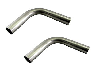 BRIGHTZ 48�� 90�x �X�e�����X �Ȃ��p�C�v 1.2mm�� 2PC �y CUR�|PIPE�|018�|2PC �z 48�p�C 48�� 90°