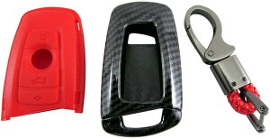 BRIGHTZ 1シリーズ F20 カーボン調スマートキーケース 赤 【 KEY-CASE-006 】 F 20 116i 118d 118i 120i M135i M140i