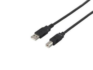 BUFFALO USB2�D0 A to B �P�[�u�� 1�D0m �u���b�N BU2AB10BK