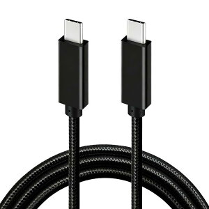 Type C to Type C USB 3.2 �P�[�u�� (1m, �u���b�N) LpoieJun�y20Gbps�]�� /100W�}���[�d/ 4K@60Hz�f���o�� �zUSB C 3.2 Gen2x2�W���AE-Marker���ځA�����ϋv USB 3.2/3