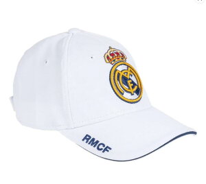 [Real Madrid] ���A���}�h���[�h �I�t�B�V���� �X�q �L���b�v �z���C�g Crest Cap - White [���s�A���i]