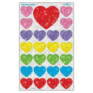 �g�����h ���ق��уV�[�� �L���L���n�[�g 100�� Trend superShapes Stickers Sparkle Hearts T-46314