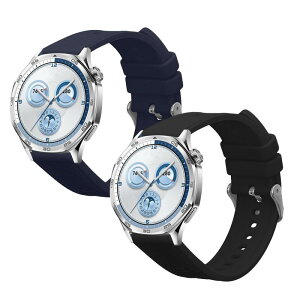 [kwmobile] 2x �����o���h Huawei Watch GT5 46mm / GT5 Pro 46mm�Ή� �x���g - �V���R���o���h �\�t�g TPU �ϋv�� ���F/���F