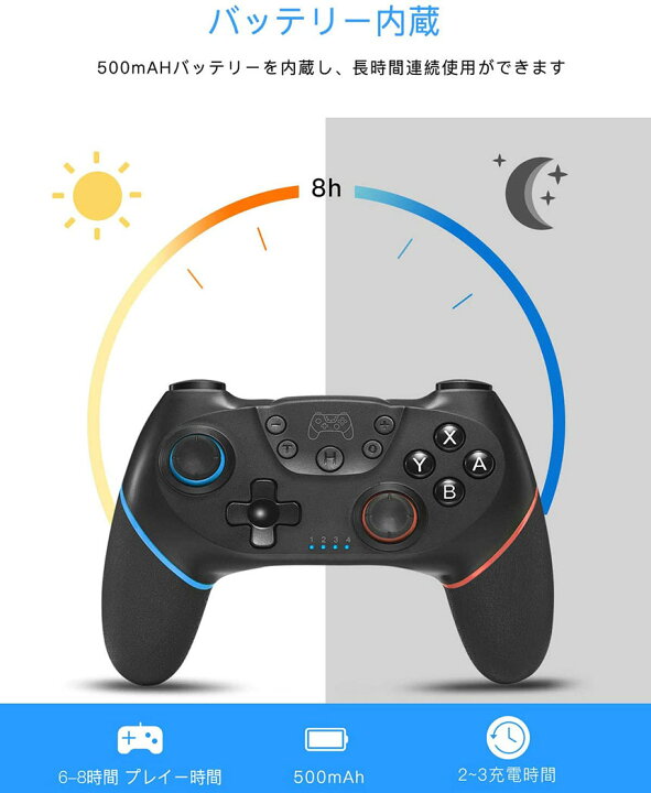 楽天市場 Switch 2台セット コントローラー スイッチ コントローラー ワイヤレス プロコン Bluetooth 最新バージョン対応 6軸ジャイロセンサー搭載 Turbo連射機能 Hd振動 日本語取扱説明書 送料無料 ヒットストア