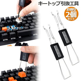 キートップ引き抜き工具 2本セット メカニカルキーボード 2in1 両用 メンテナンス工具 キーキャップ キースイッチ キートップ 引き抜き工具 キーボードメンテナンス 用工具 送料無料