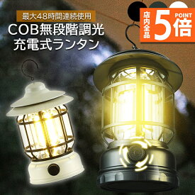 【6/4～6/11限定ポイント5倍！】ランタン 屋外 おしゃれ LED ランタン レトロ 無段階調光 USB充電式 小型 暖色 アウトドア キャンプ用品 夜釣り 応急 防災 停電用 非常用 リチウム電池内蔵 キャンプ用品