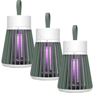 電撃殺虫器 電撃蚊取り器 殺虫灯 uv光源吸引式捕虫器 3個セット usb 充電式 蚊よけ 蚊取り 捕虫器 誘蛾灯 殺虫灯 薬剤不用 家庭用 殺虫ライト コバエ取り 虫除け 寝る 蚊とり器 お手入れ簡単