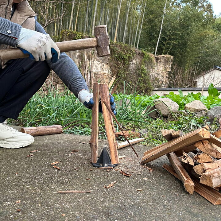 楽天市場】薪割り 薪割り台 クサビ 楔 ウッドチョッパー キャンプ 