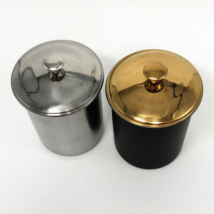 楽天市場】灰皿 蓋つき 2カラー ブラック シルバー アンティーク 