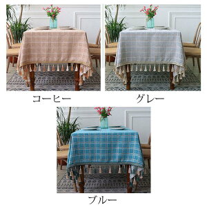 140*260cm �e�[�u���N���X �k���� ������� �e�[�u���Z�b�e�B���O �l�p�` �����` �Ȗ� �`�F�b�N�� �t�����W�� �e�[�u���N���X �������ȒP ����h�~ �ƒ�p �H��J�o�[ 3�F