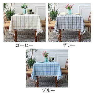 90*90cm �e�[�u���N���X �k���� ������� �e�[�u���Z�b�e�B���O �l�p�` �����` �Ȗ� �`�F�b�N�� �t�����W�� �e�[�u���N���X �������ȒP ����h�~ �ƒ�p �H��J�o�[ 3�F