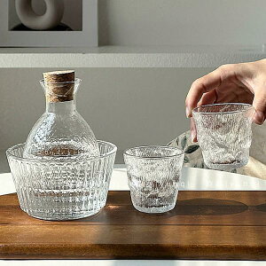冷酒器 酒器セット 徳利 ガラス製 グラス 猪口 燗瓶盃 ぐい呑 燗器 盃 おちょこ とっくり ガラス食器 熱燗セット 入れ物 ボトル おしゃれ 温酒 居酒屋 家庭用