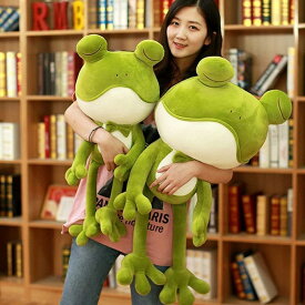 カエル グリーン カエルぬいぐるみ まくら 抱き枕 蛙 カエル抱き枕 おもちゃ プレゼント かわいい 大きいサイズ 35-85cm 出産祝い 記念日 椅子 ソファー 背当て クッション 腰枕 カエル縫い包み キッズ 子ども 添い寝枕