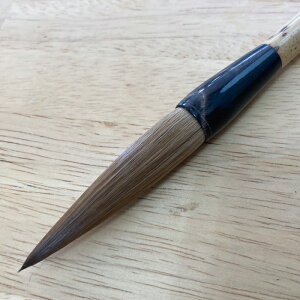 特大 極品狼毫筆 【大きな鼬筆】【書道用品 伝統工芸 豊橋筆 手作り 和文具 送料無料】