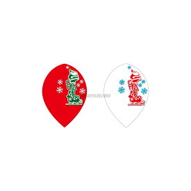 PROフライト indiesシリーズ ＜サンタとソリとクリスマス＞ ティアドロップ　(ダーツ フライト 羽 darts flight)