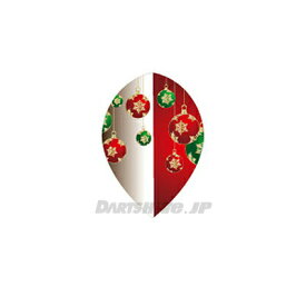 PROフライト indiesシリーズ＜フロストクリスマスカラー レッド ティアドロップ＞プロ Flight Christma Color Red Teardrop インディーズ xmas ソフトダーツ (ダーツ フライト ティアドロップ darts)
