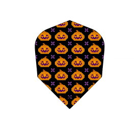 PROフライト indiesシリーズ ＜ドットパンプキン＞ セミスタンダード　(ダーツ フライト 羽 darts flight ハロウィン)