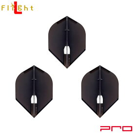 L-style(エルスタイル) L-Flight PRO(エルフライト プロ) 無地 ロケット ブラック (ダーツ フライト ダーツ 羽 darts flight)