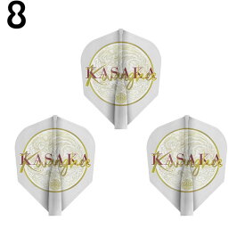8FLIGHT(エイトフライト) KASAKA シェイプ ホワイト ＜400044＞ CHO KWAN HEE選手モデル　(ダーツ フライト darts flight ダーツ 羽)