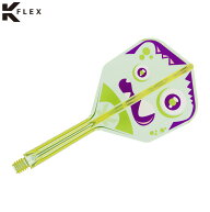 TARGET(ターゲット) XENO K-FLEX シェイプ ネオンイエロー 酒井素選手モデル　(ダーツ フライト)
