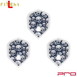 D.CRAFT(�f�B�[�N���t�g) L-Flight PRO(�G���t���C�g�v��) Many Skull �V�F�C�v �N���A�z���C�g�@(�_�[�c �t���C�g)