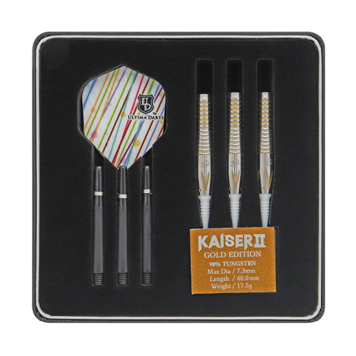楽天市場】ULTIMA DARTS(アルティマダーツ) KAISER2(カイザー2) GOLD EDITION 2BA 荏隈秀一選手モデル (ダーツ バレル ダーツセット ダーツ 矢 darts barrel) 送料無料 : DARTS SHOP Hive (ダーツ ハイブ) 楽天市場】ULTIMA DARTS(アルティマダーツ) KAISER2(カイザー2) GOLD EDITION 2BA 荏隈秀一選手モデル (ダーツ バレル ダーツセット ダーツ 矢 darts barrel) 送料無料 : DARTS SHOP Hive (ダーツ ハイブ)