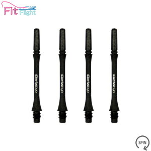COSMO DARTS(�R�X���_�[�c) Fit Shaft Carbon(�t�B�b�g�V���t�g �J�[�{��) �X���� �X�s�� C�u���b�N ��5���@(�_�[�c �V���t�g darts shaft Slim Spin Black)