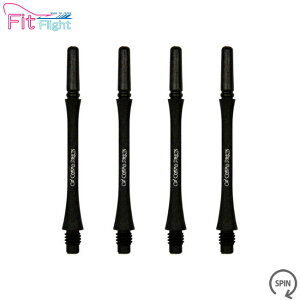 COSMO DARTS(�R�X���_�[�c) Fit Shaft Carbon(�t�B�b�g�V���t�g �J�[�{��) �X���� �X�s�� C�u���b�N ��6���@(�_�[�c �V���t�g darts shaft Slim Spin Black)