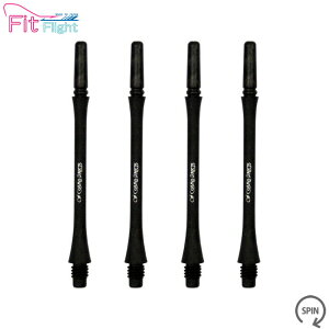 COSMO DARTS(�R�X���_�[�c) Fit Shaft Carbon(�t�B�b�g�V���t�g �J�[�{��) �X���� �X�s�� C�u���b�N ��8���@(�_�[�c �V���t�g darts shaft Slim Spin Black)