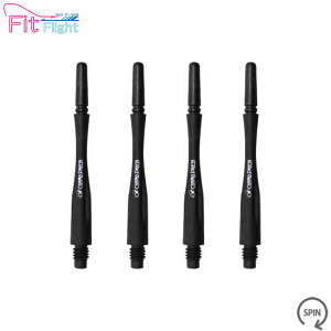 COSMO DARTS(�R�X���_�[�c) Fit Shaft Carbon(�t�B�b�g�V���t�g �J�[�{��) �n�C�u���b�h �X�s�� C�u���b�N ��5���@(�_�[�c �V���t�g darts shaft Hybrid Spin Black)