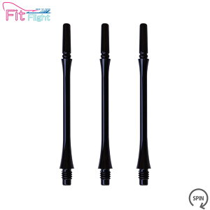 COSMO DARTS(�R�X���_�[�c) Fit Shaft GEAR(�t�B�b�g�V���t�g �M�A) �X���� �X�s�� D�u���b�N ��8���@(�_�[�c �V���t�g darts shaft Slim Spin Black)