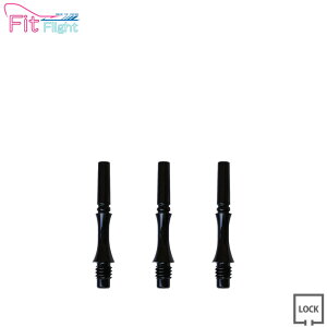 COSMO DARTS(�R�X���_�[�c) Fit Shaft GEAR(�t�B�b�g�V���t�g �M�A) �X���� ���b�N D�u���b�N ��1���@(�_�[�c �V���t�g darts shaft Slim Lock Black)